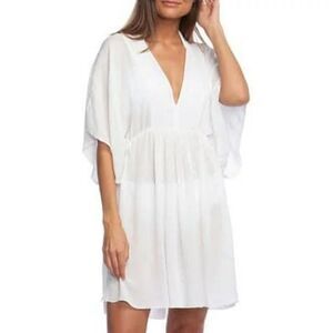 NWT Ralph Lauren WHITE Swim Cover-up Tunic Dress XL